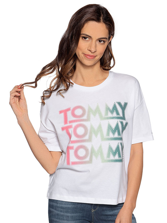 Tommy Jeans TJW CN White T-Shirt Tommy Jeans TJW CN White T-Shirt